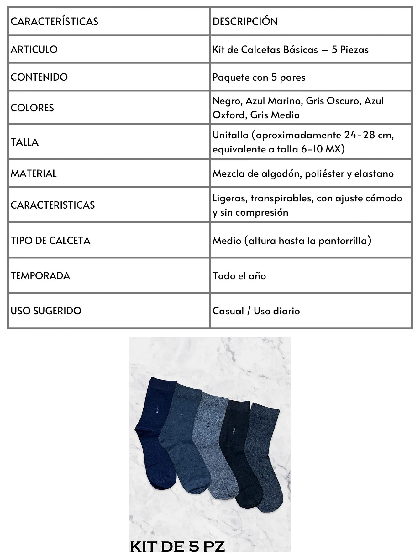 AF1011 KIT DE 5 2575
